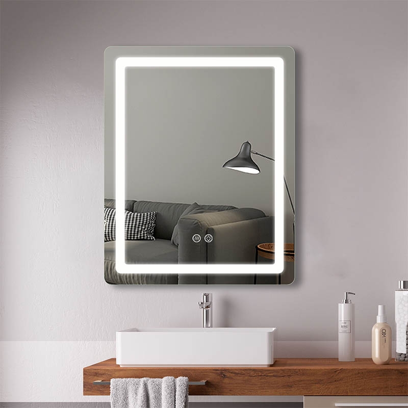 Oglinda Fluminia, Cosimo 60, dreptunghiulara, cu LED si dezaburire, 60 cm